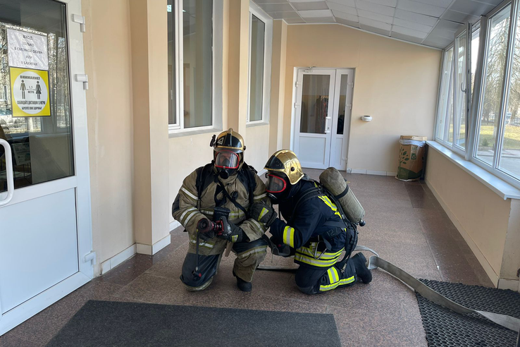 Пожарно-тактические учения в Кировской гимназии