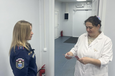 В Волховской межрайонной больнице прошло обучение по пожарной безопасности