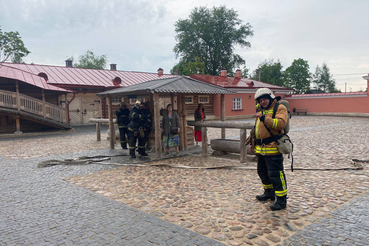 В Доме станционного смотрителя прошли пожарные учения