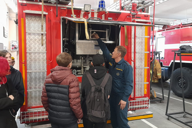 Экскурсии в пожарные части Леноблпожспаса