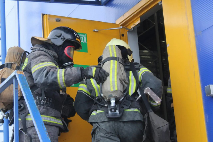 Пожарно-тактическое учение прошло в Тосненском районе