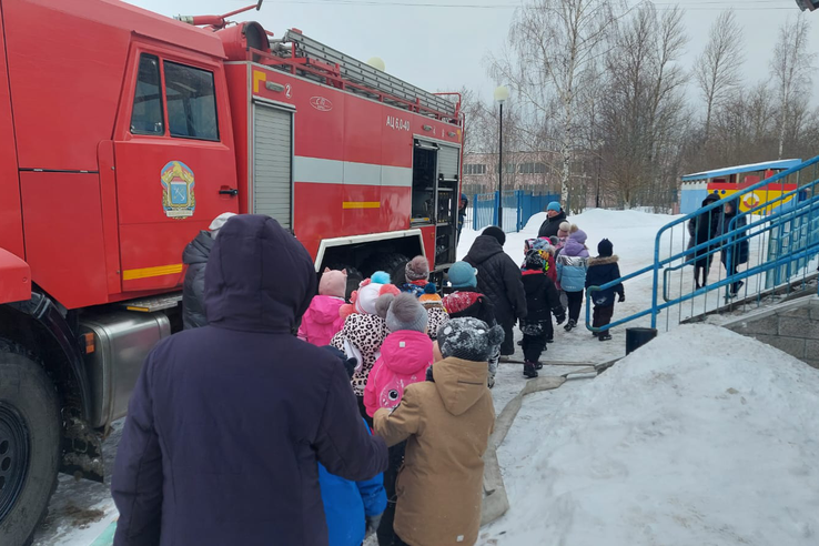 Пожарно-тактическое занятие в детском саду