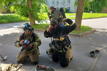 Пожарно-тактическое учение в администрации МО «Кингисеппский муниципальный район»
