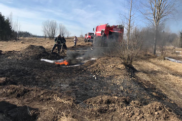 Межведомственные учения по тушению лесного пожара