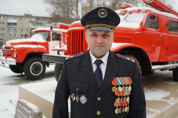 Поздравление Дмитрия Русевича с Днём Советской пожарной охраны