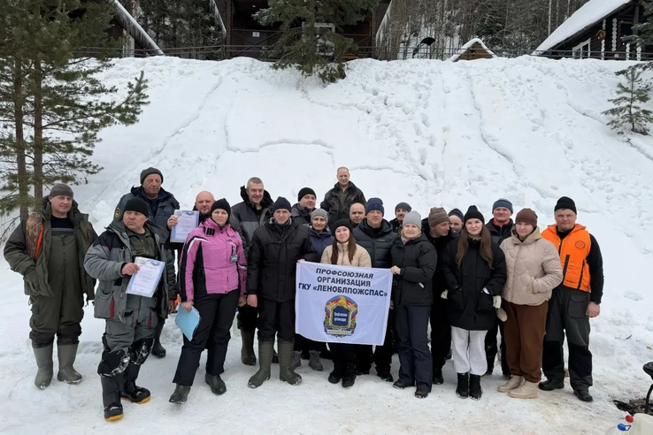 Члены профсоюза  провели седьмые соревнования по подлёдному лову в Бокситогорском районе
