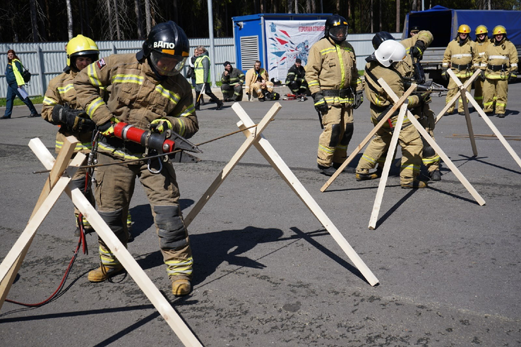 Соревнования пожарных добровольцев