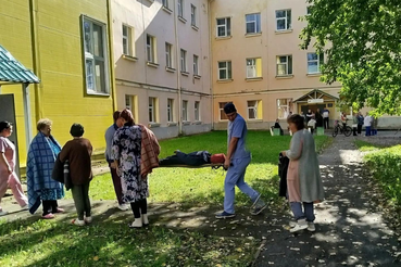 Пожар в больнице: плановые учения в Бокситогорске.