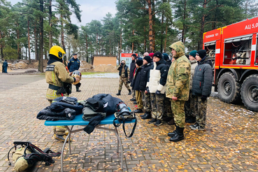 Юным патриотам рассказали о профессии пожарного