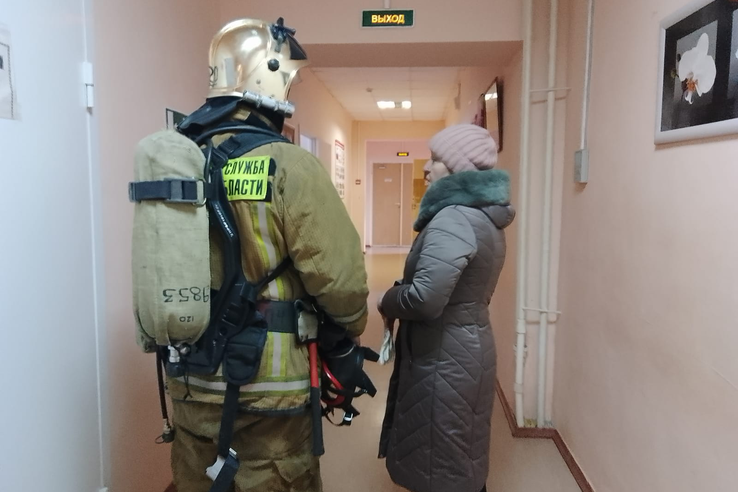 В Волосовском районе отрабатывают действия при пожаре