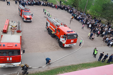 Пожарно-тактические учения в школах