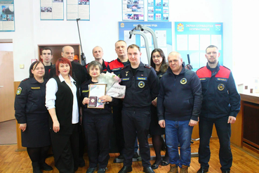 В Кировском отряде Леноблпожспас проводили на пенсию ветерана службы